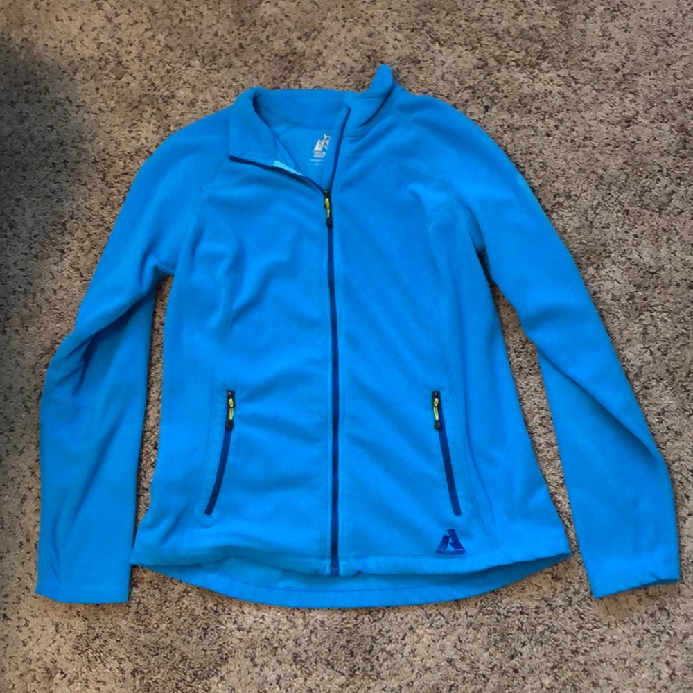 Eddie Bauer Blue Zip Up Fleece Jacket
